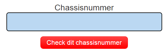 Chassisnummer Check